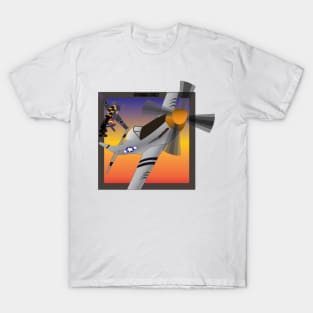 P-51Mustang vs FW 190 T-Shirt